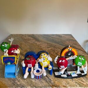 M&M Candy Dispensers. Lot of three